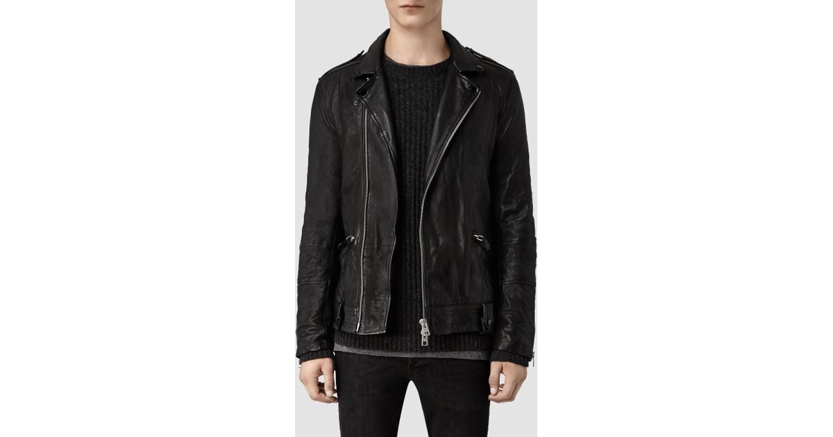 all saints griffin leather jacket