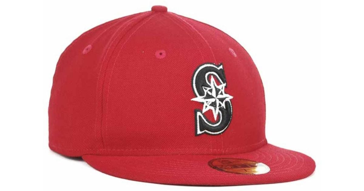 KTZ Seattle Mariners Redbw 59fifty Cap for Men Lyst