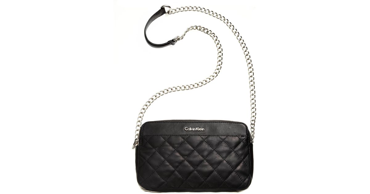 calvin klein quilted crossbody bag