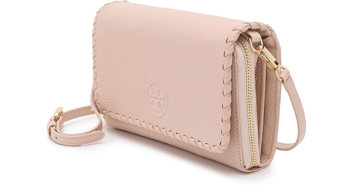tory burch marion flat wallet crossbody