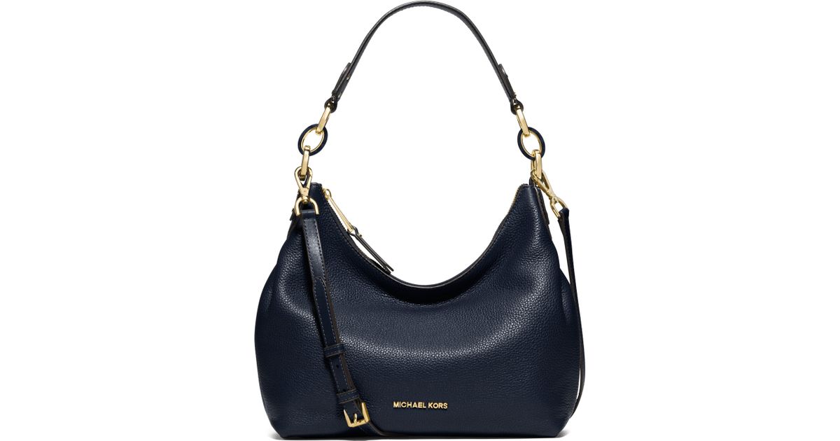 navy leather hobo bag
