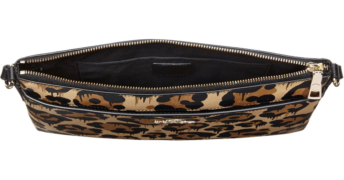 coach leopard print crossbody bag