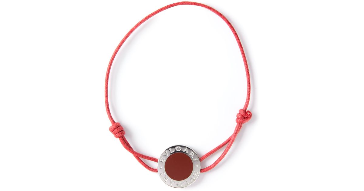 BVLGARI Adjustable Bracelet in Red | Lyst