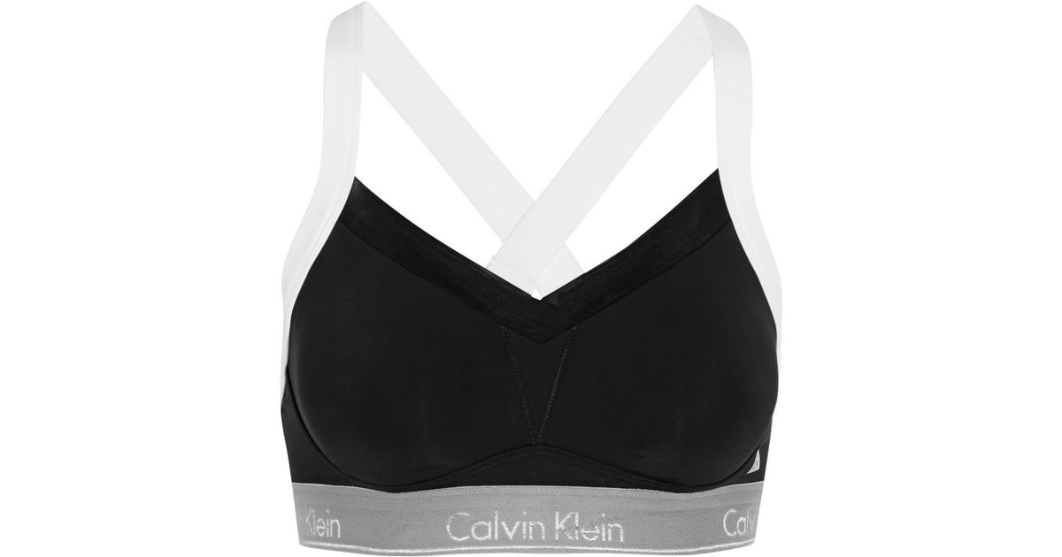 calvin klein mesh sports bra