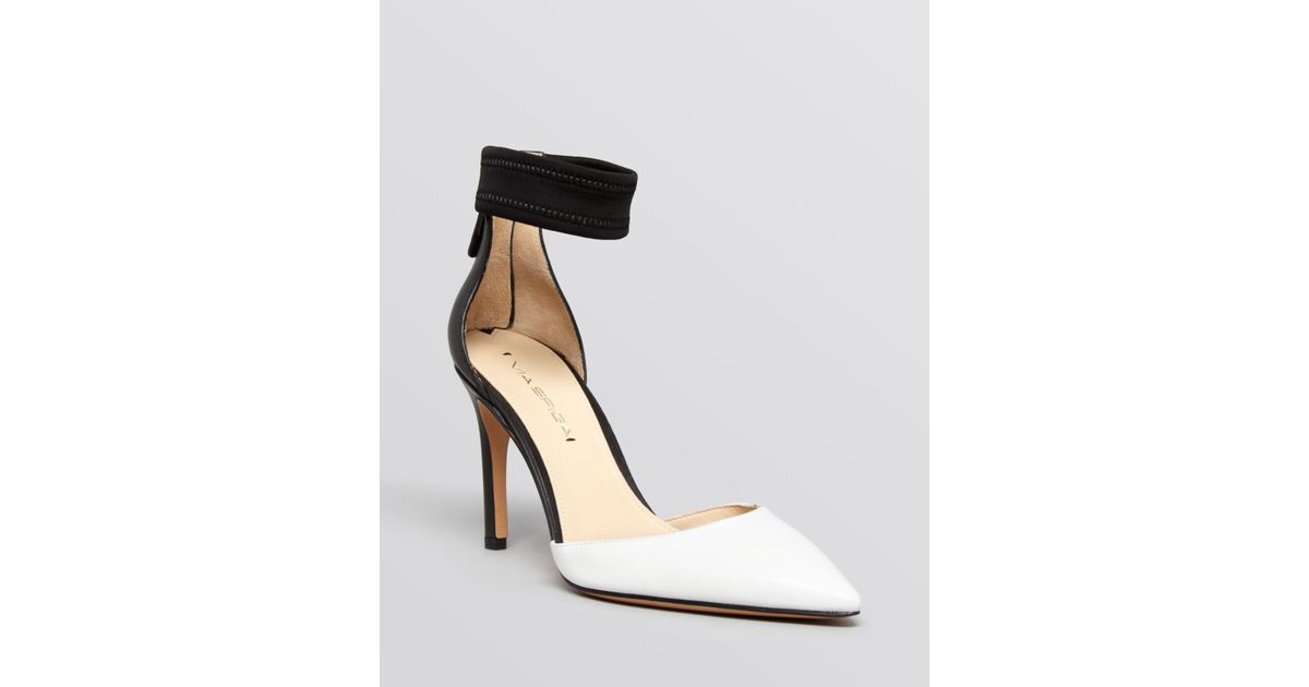 via spiga ankle strap heels