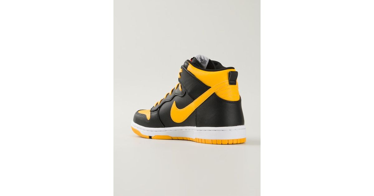 Nike Air Dunk Leather Sneakers in Black for Men | Lyst
