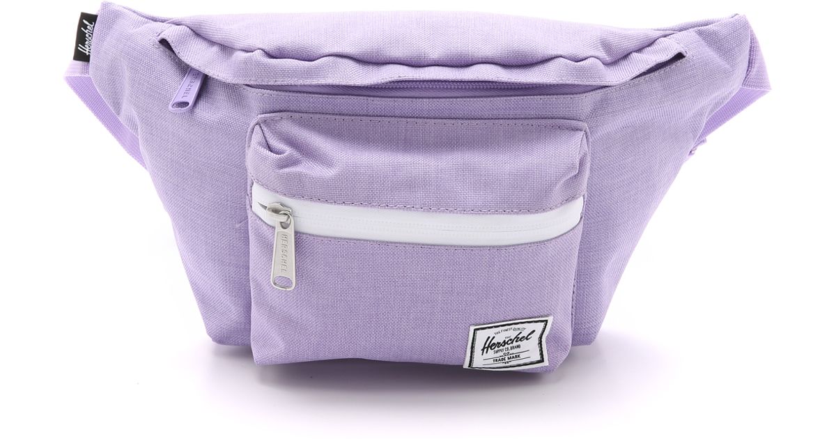 purple fanny pack