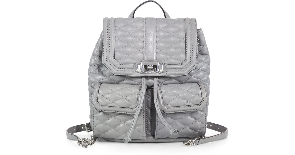 rebecca minkoff quilted backpack