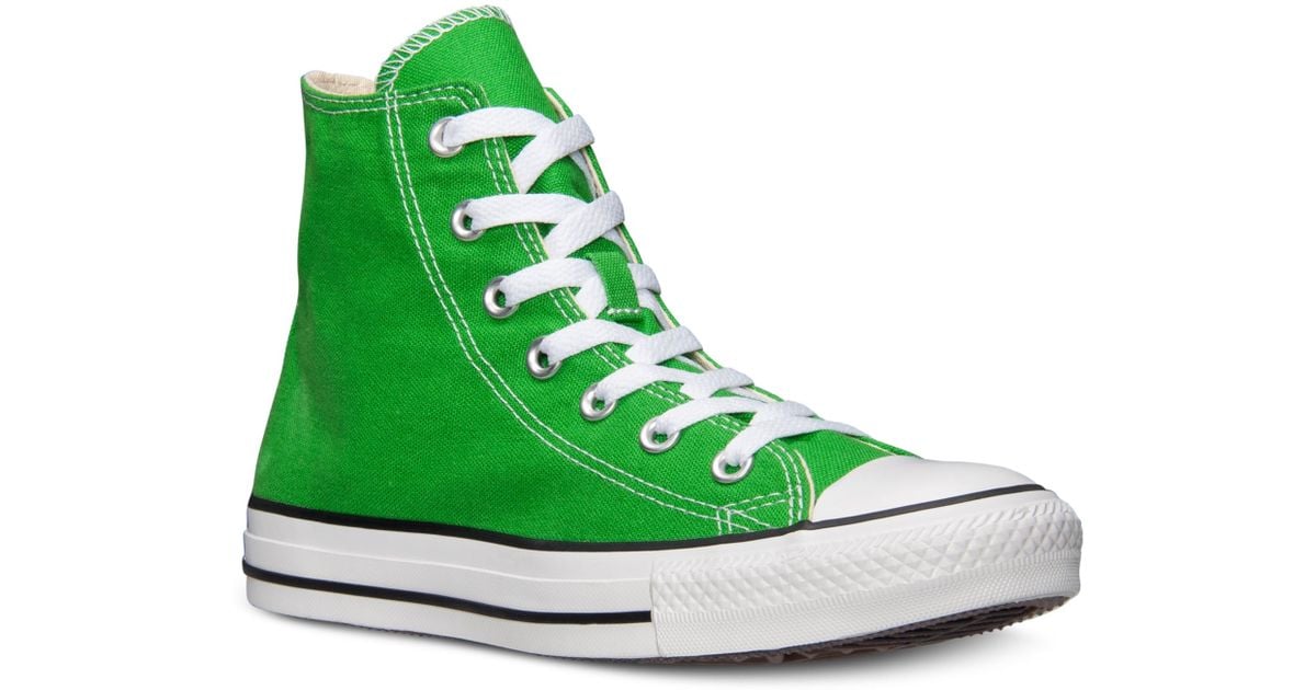 green chuck taylor high tops