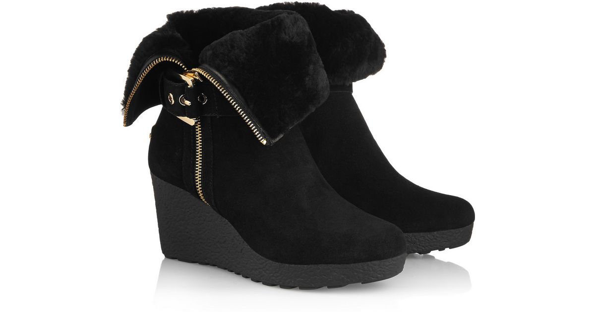 mk wedge boots