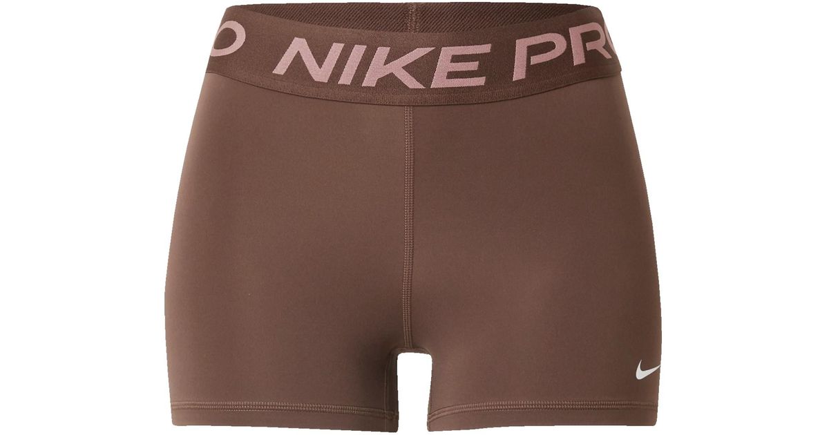 brown nike pro shorts