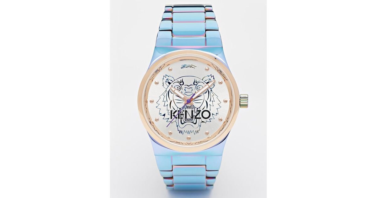 KENZO Rainbow Small Tiger Head Watch - Lyst