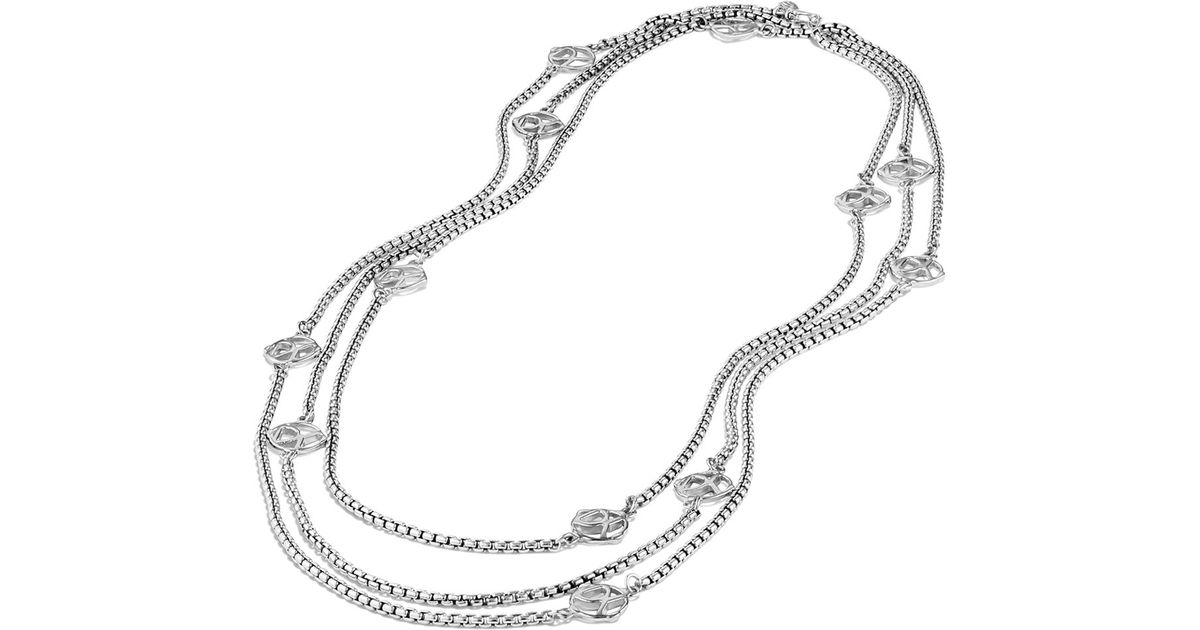 David Yurman Dy Logo Six-station Chain Necklace, 72