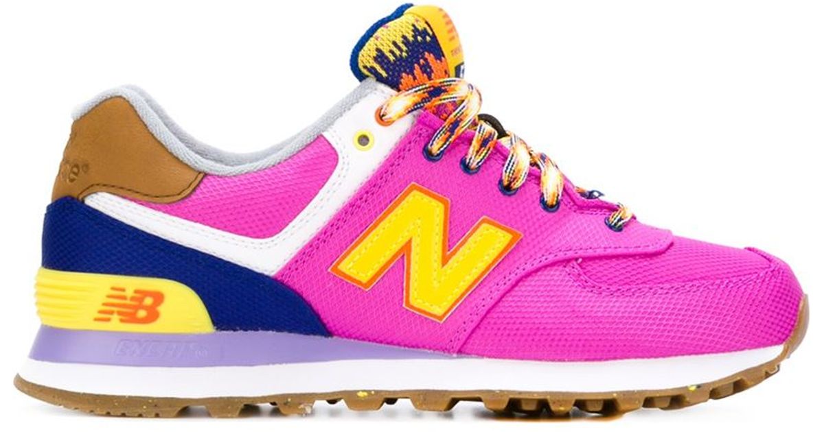 new balance 574 purple pink