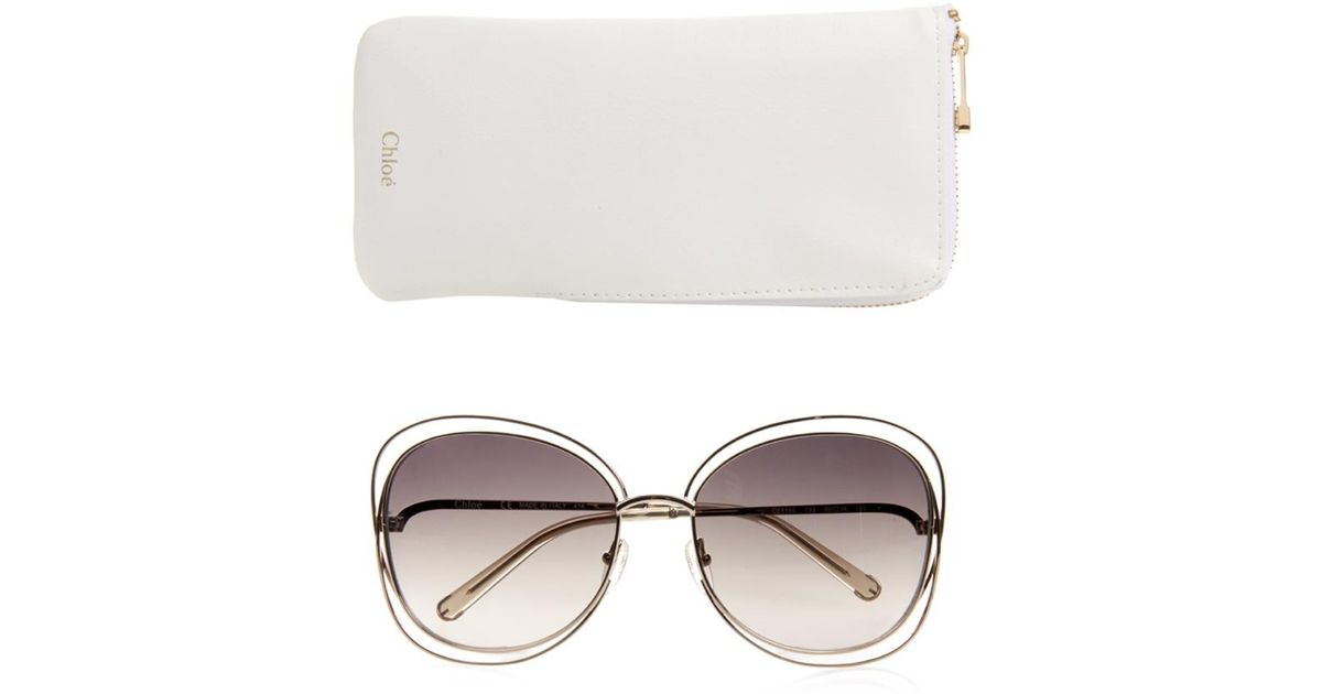 chloe carlina square sunglasses