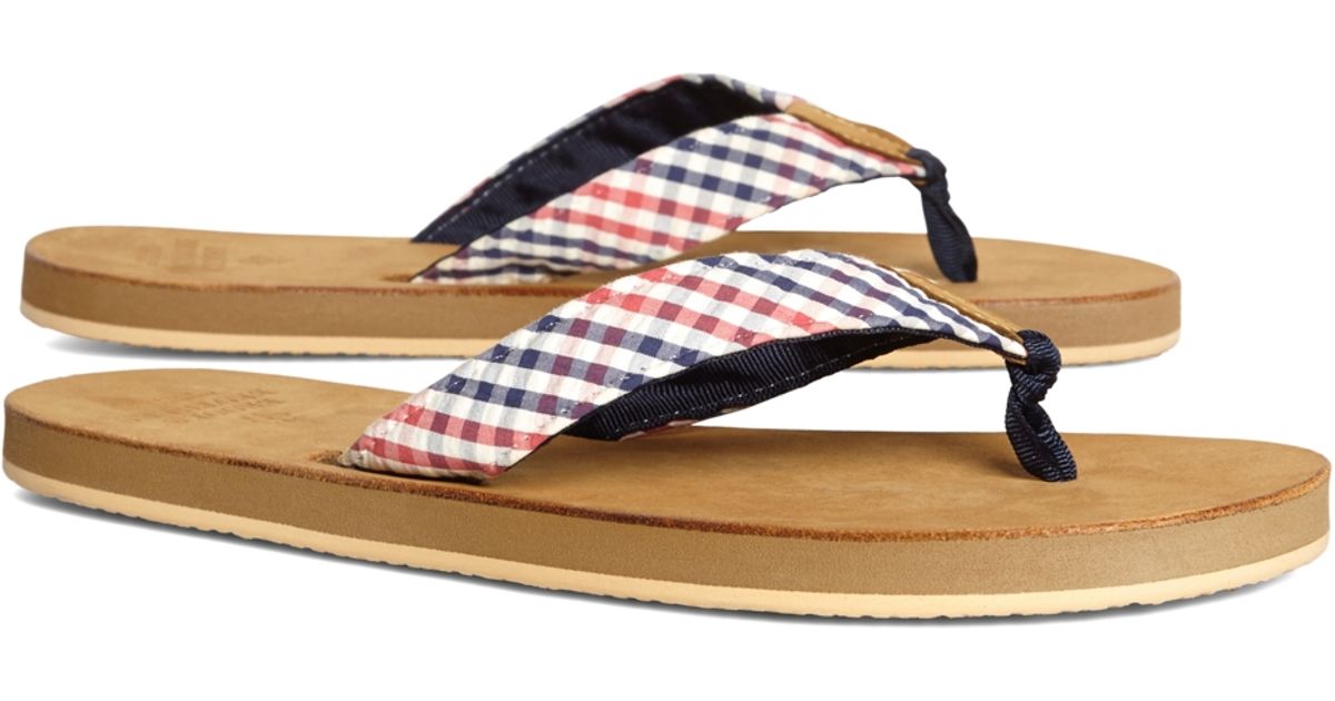 brooks brothers flip flops