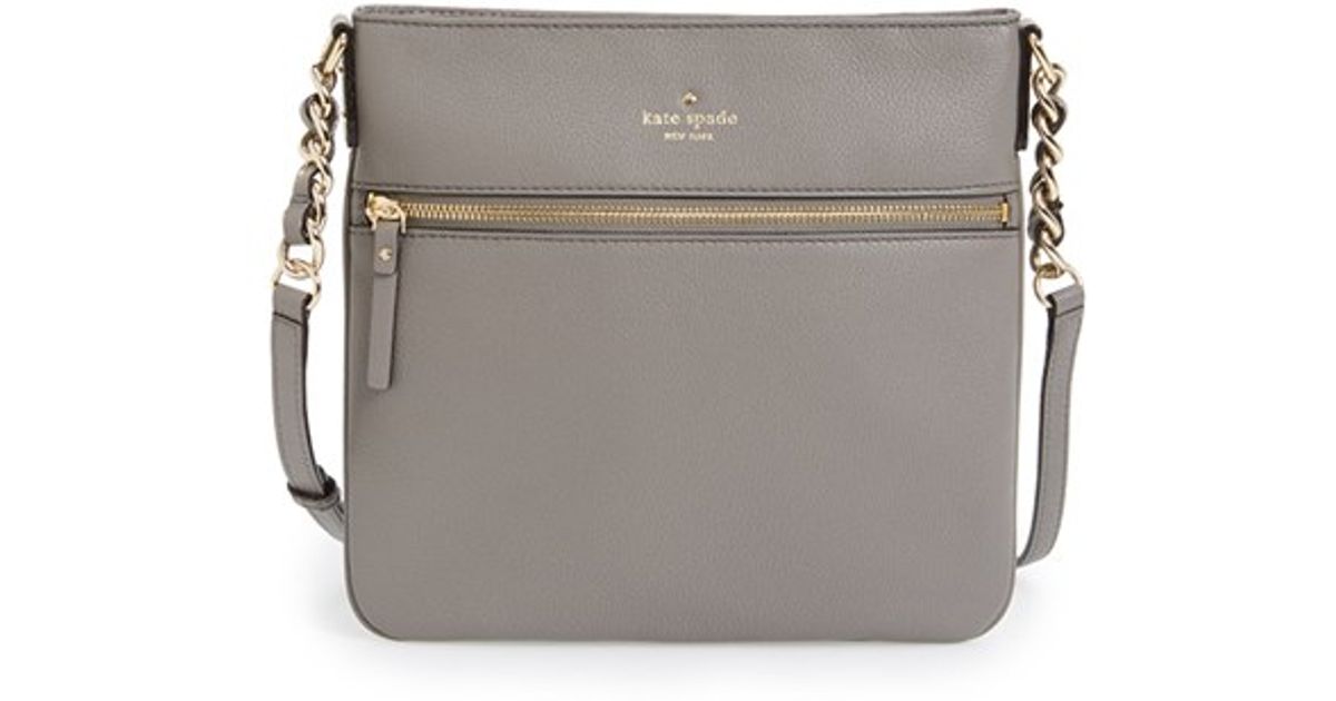 Lyst Kate Spade New York Cobble Hill Ellen Leather Crossbody Lyst Kate Spade New York Cobble Hill Ellen Leather Crossbody Bag In Gray