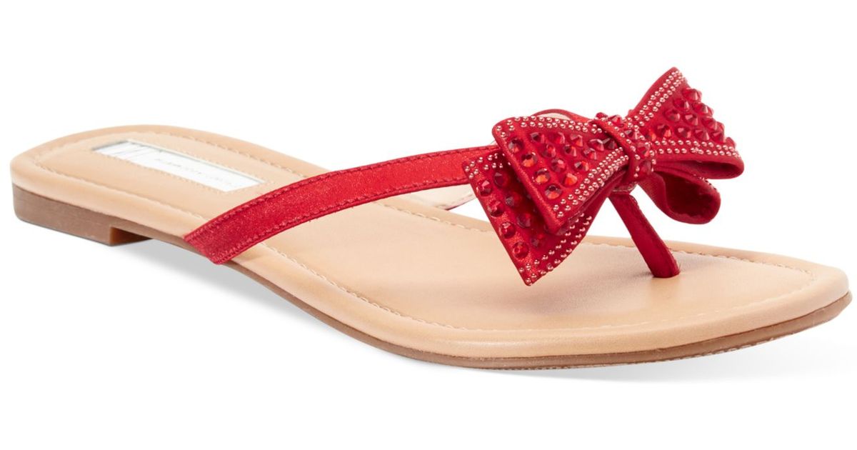 red bow sandals