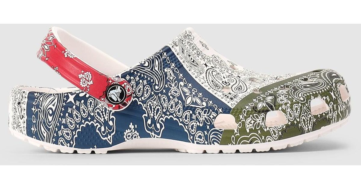 Crocs™ Classic Clog Bandana Print in White for Men Lyst