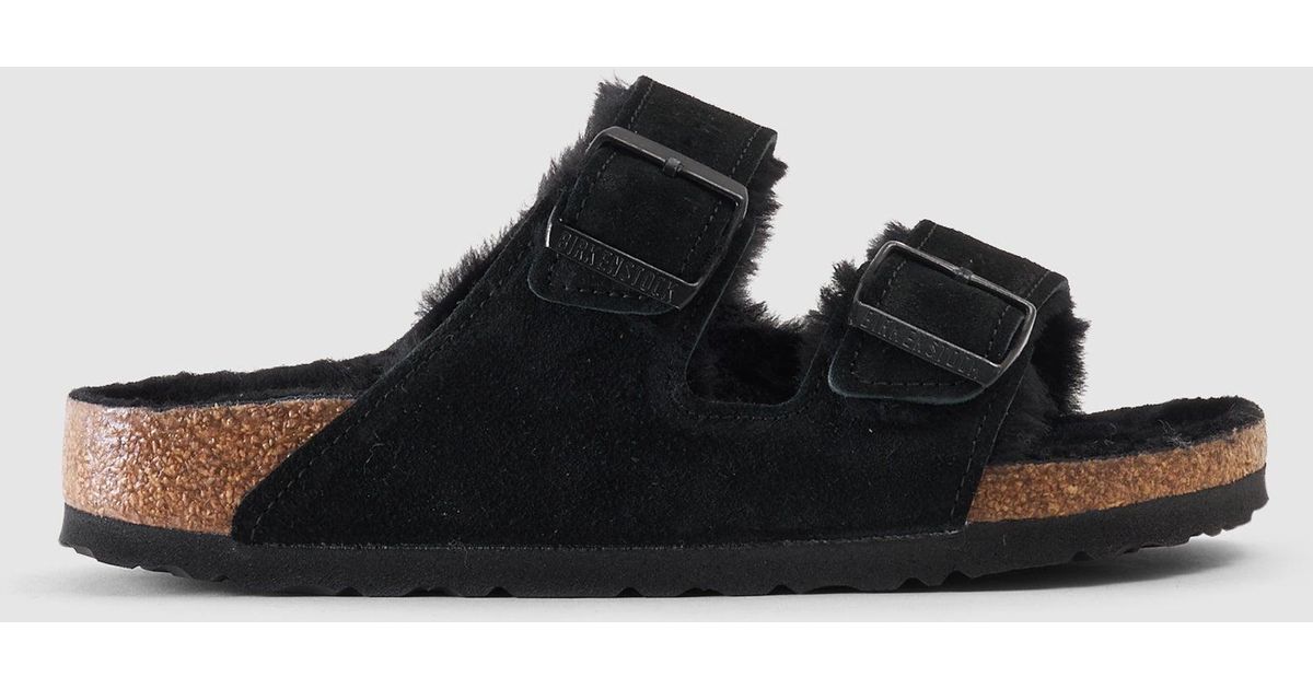 birkenstock arizona fell schwarz