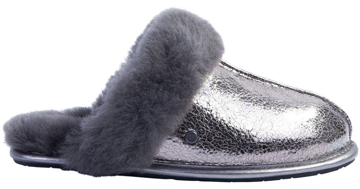 UGG Scuffette Ii Metallic Slipper in Grey Lyst UK