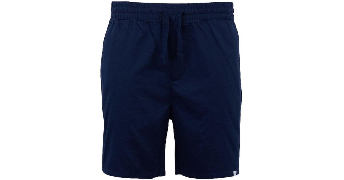 Les Deux Cotton Otton Twill Shorts in Navy (Blue) for Men - Save 6% | Lyst