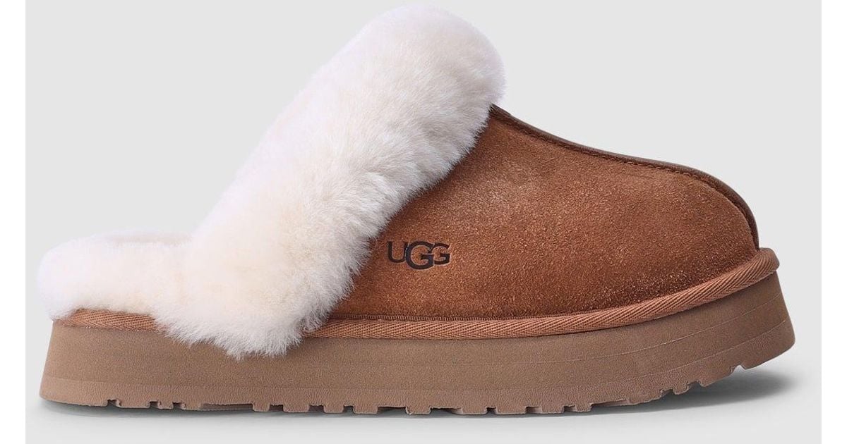 UGG Women s Disquette Platform Slipper In Brown Lyst ugg-women-s-disquette-platform-slipper-in-brown-lyst