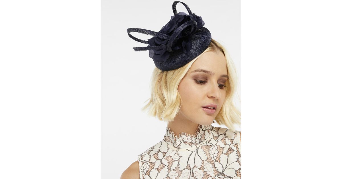 navy fascinator accessorize