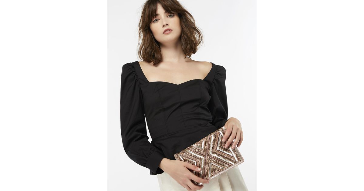 accessorize cleo beaded clutch