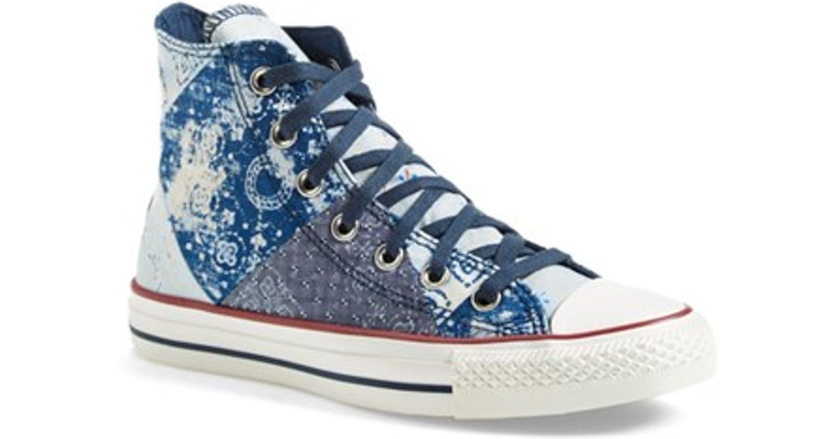 blue bandana chuck taylors