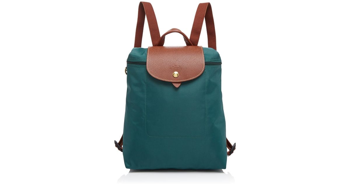 Longchamp Backpack - Le Pliage in Green 