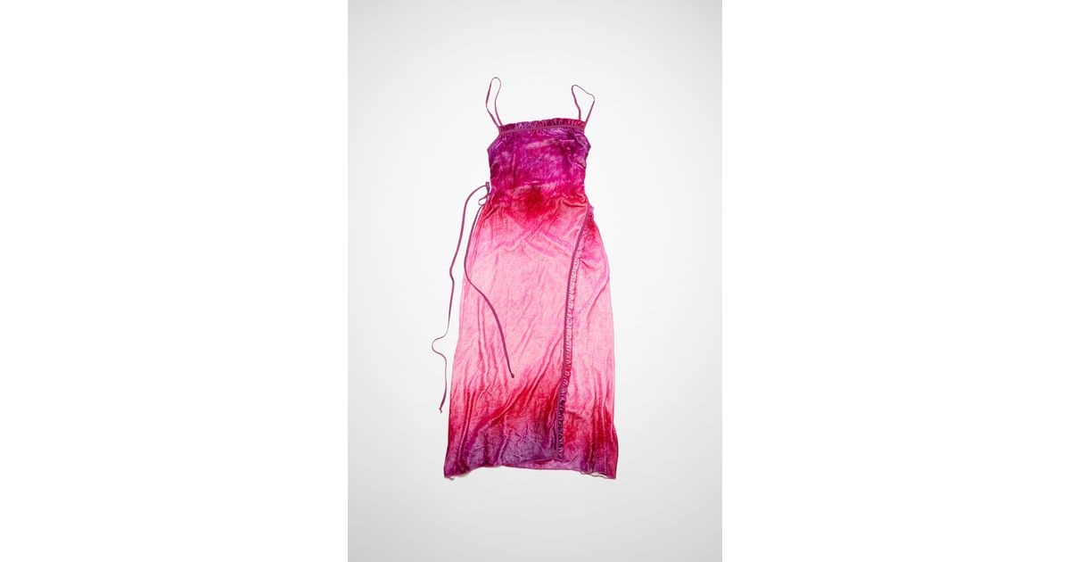 Acne Studios Strap Dress in Pink | Lyst