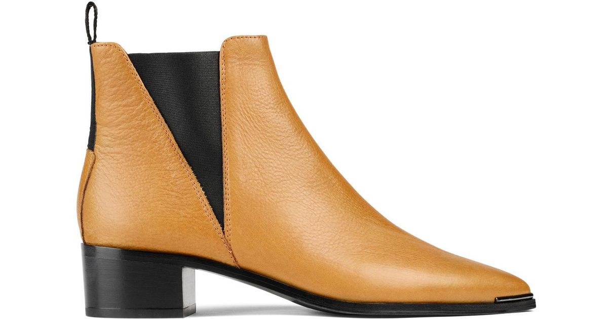 acne studios jensen grain chelsea booties