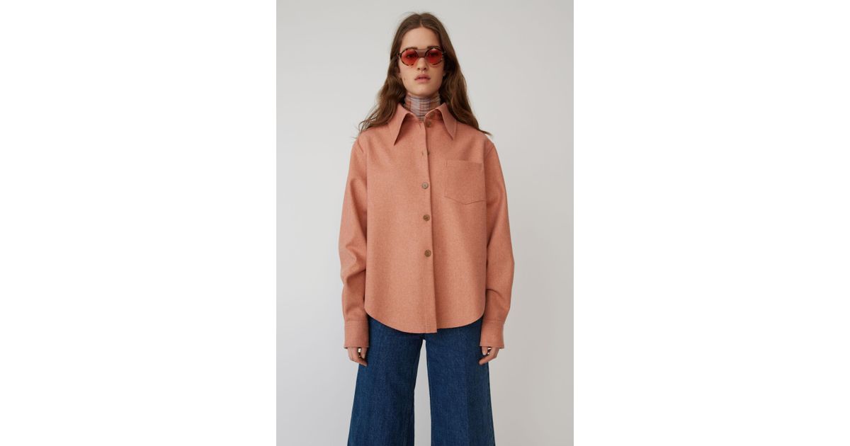 acne studios flannel shirt