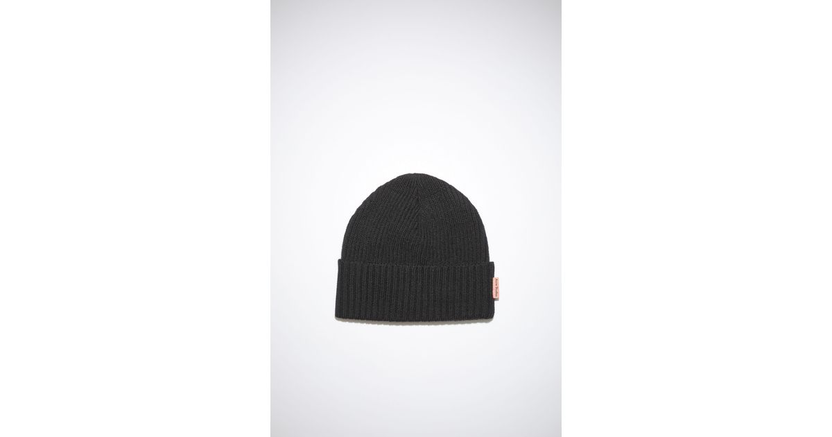 Acne Studios Wool Ribbed Beanies Hats 
