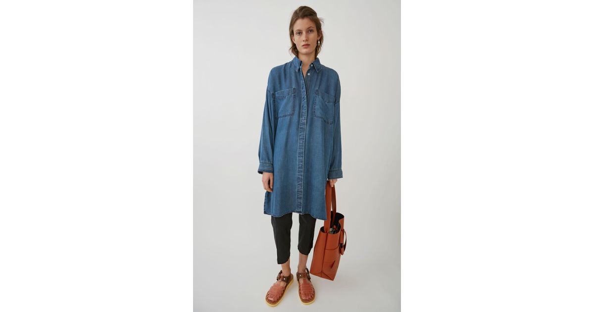 acne studios denim dress