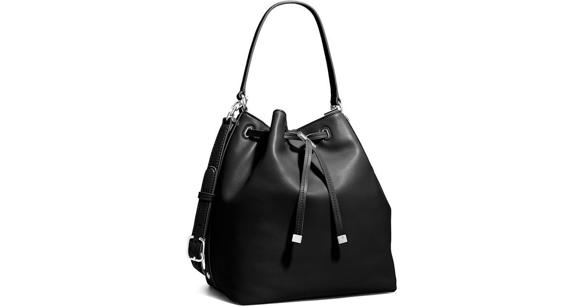 tory burch drawstring bucket bag