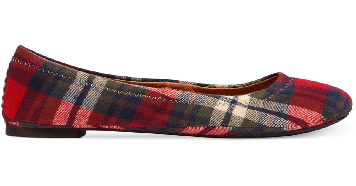 lucky brand plaid flats