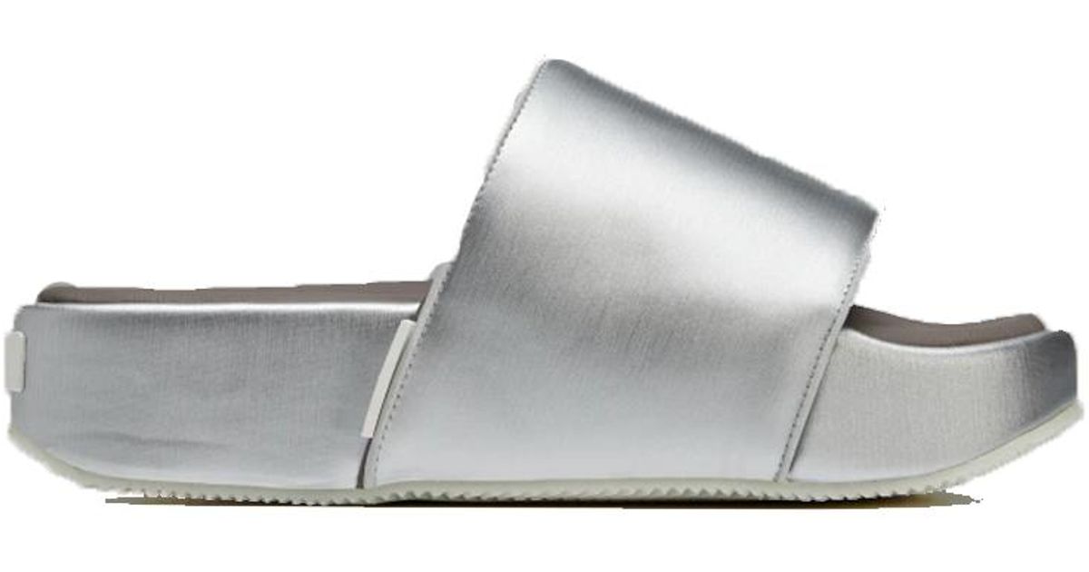 adidas X Y3 Slide Silver Metallic/brown/cream White Unisex Hq3665 in