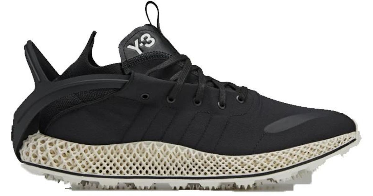 Y-3 Suede Adidas X Y-3 Runner 4d Expo Black/cream Whitehq5972 for Men | Lyst