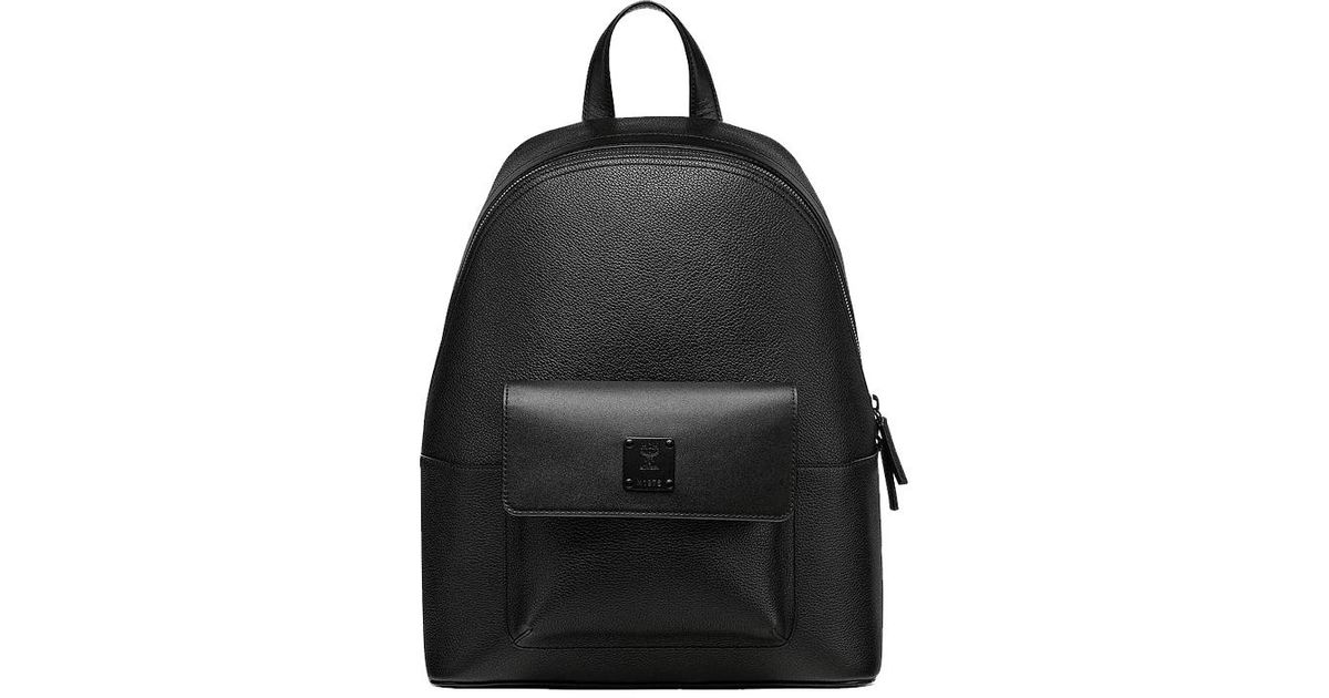 MCM Stark Backpack In Embossed Spanish Leather Black Mmkcave01bk001 Lyst