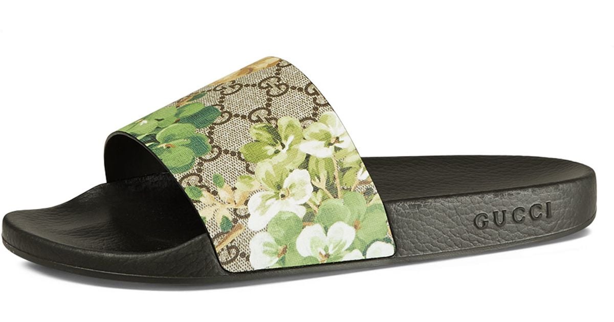gucci flip flops blooms