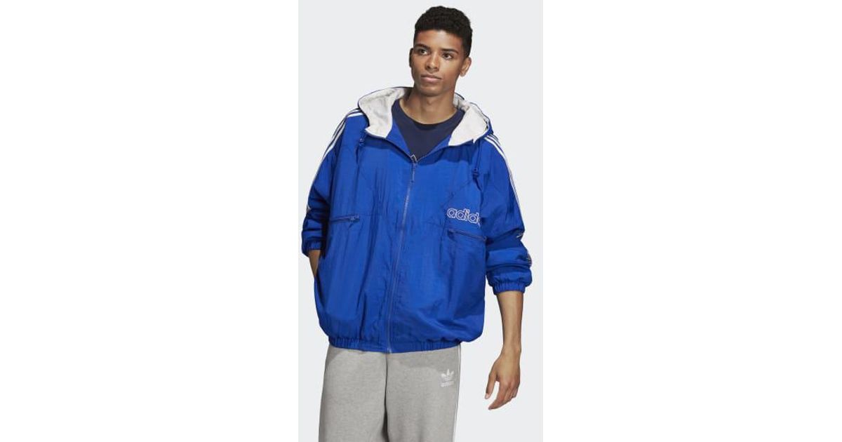 adidas Synthetic Trefoil Jacket in Blue 
