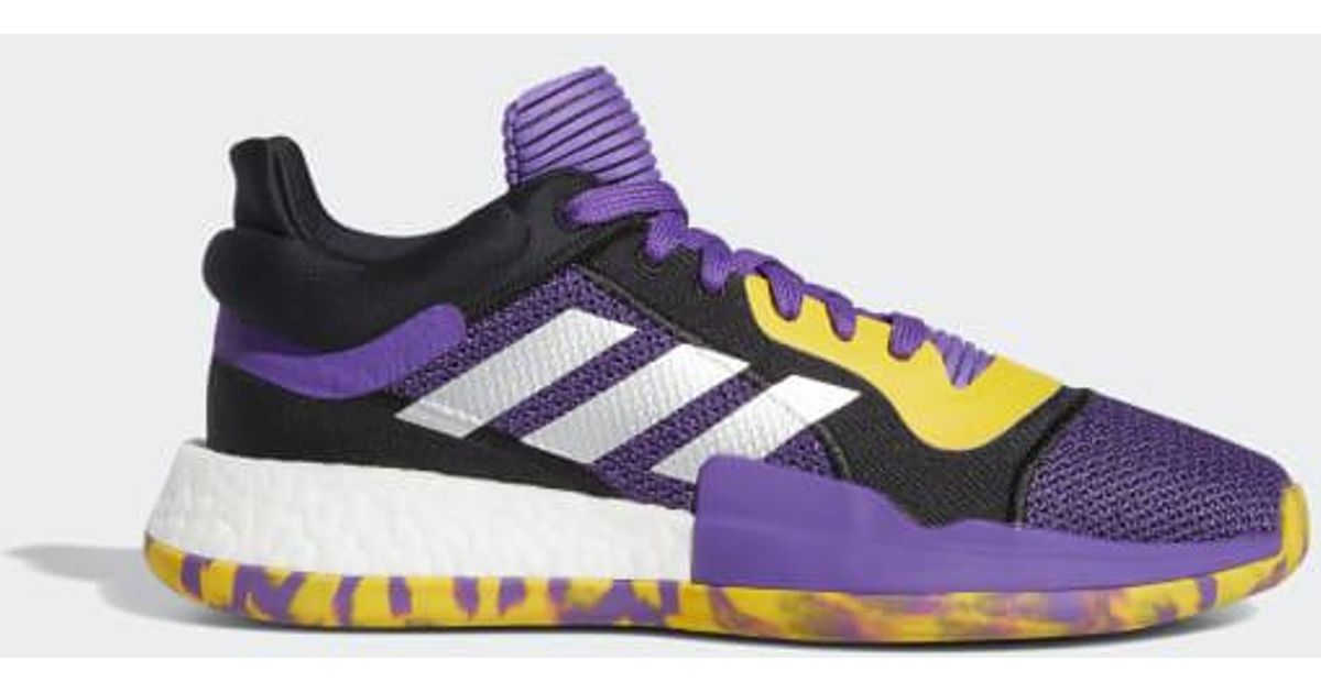 Adidas Lace Marquee Boost Low Shoes In Purple For Men Lyst 0680