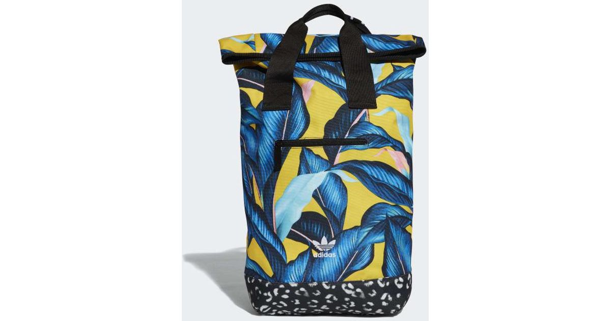 adidas roll top backpack multicolor