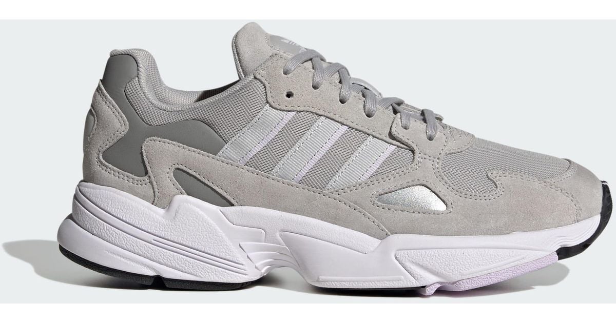 adidas Falcon Shoes in Metallic Lyst UK