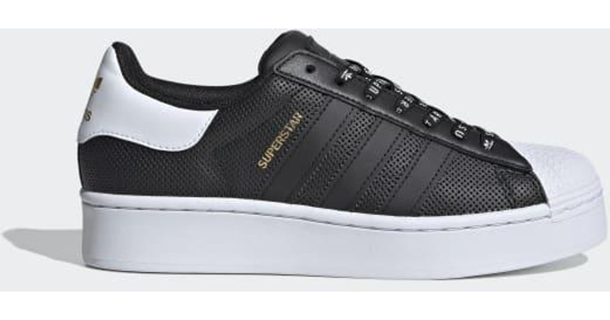 adidas superstar bold platform black