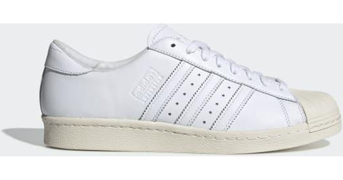 adidas superstar 80s leather trainers