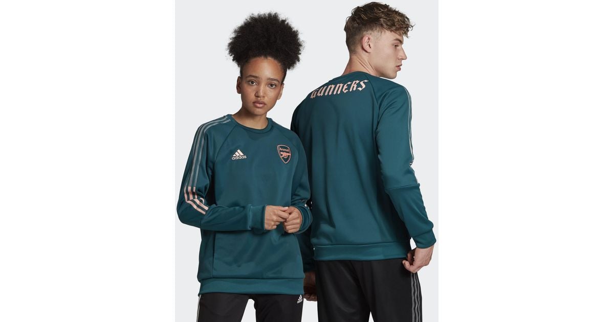 adidas Arsenal Travel Sweatshirt in Green for Men Lyst UK