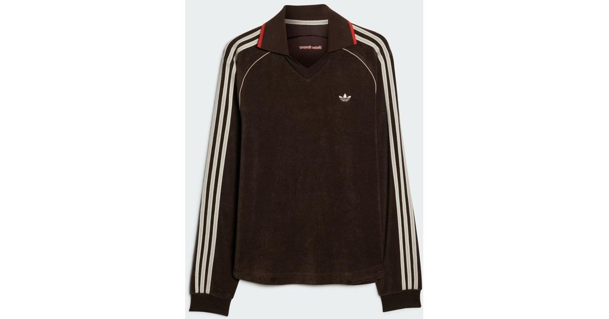 adidas Wales Bonner Long Sleeve Towel Shirt in Brown for Men | Lyst UK
